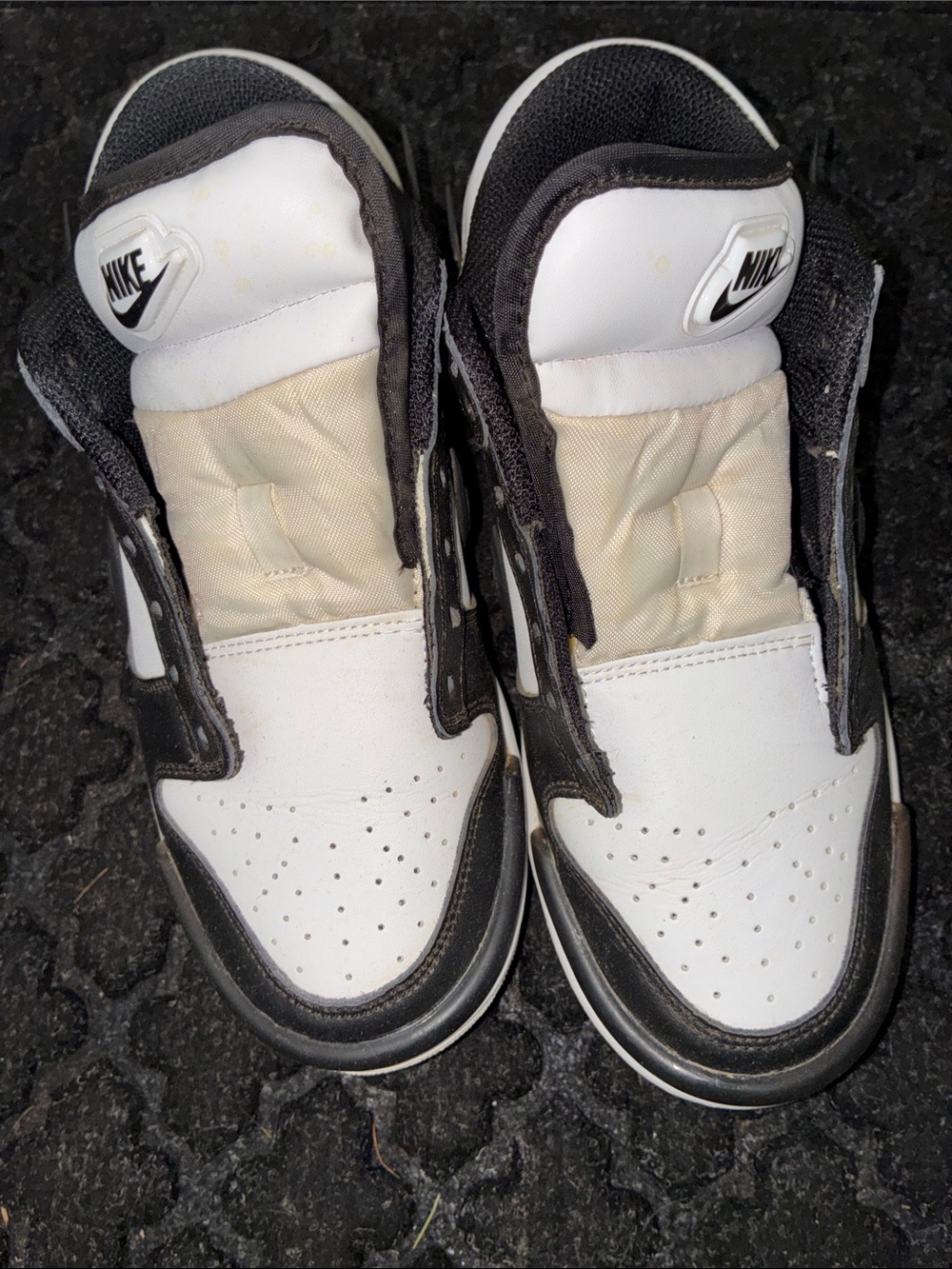 Nike Two-Tone Black and White Dunks